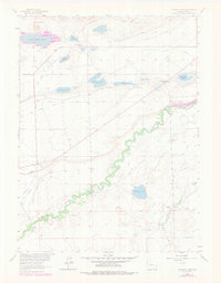 Download a high-resolution, GPS-compatible USGS topo map for Caldwell Lake, WY (1978 edition)
