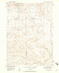 1949 Map of Campbell Hill, 1958 Print