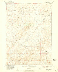 Download a high-resolution, GPS-compatible USGS topo map for Campbell Ridge, WY (1954 edition)