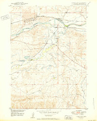Download a high-resolution, GPS-compatible USGS topo map for Careyhurst, WY (1950 edition)