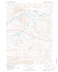 Download a high-resolution, GPS-compatible USGS topo map for Careyhurst, WY (1977 edition)