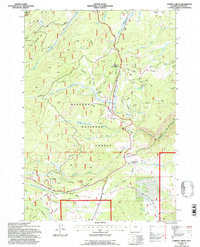 preview thumbnail of historical topo map of Johnson County, WY in 1993