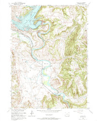 preview thumbnail of historical topo map of Platte County, WY in 1961