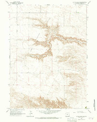 Download a high-resolution, GPS-compatible USGS topo map for Cattail Ranch NE, WY (1967 edition)