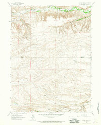 Download a high-resolution, GPS-compatible USGS topo map for Cattail Ranch, WY (1967 edition)