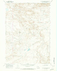 preview thumbnail of historical topo map of Natrona County, WY in 1968