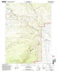 Download a high-resolution, GPS-compatible USGS topo map for Centennial, WY (1996 edition)