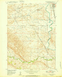Download a high-resolution, GPS-compatible USGS topo map for Chalk Buttes, WY (1950 edition)