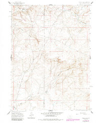 Download a high-resolution, GPS-compatible USGS topo map for Chalk Hills, WY (1985 edition)