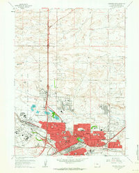 Download a high-resolution, GPS-compatible USGS topo map for Cheyenne North, WY (1964 edition)