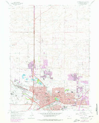 Download a high-resolution, GPS-compatible USGS topo map for Cheyenne North, WY (1978 edition)