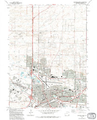 preview thumbnail of historical topo map of Laramie County, WY in 1994