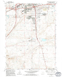 Download a high-resolution, GPS-compatible USGS topo map for Cheyenne South, WY (1994 edition)