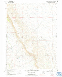 Download a high-resolution, GPS-compatible USGS topo map for Chicken Creek East, WY (1992 edition)
