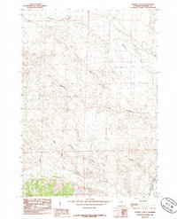 Download a high-resolution, GPS-compatible USGS topo map for Chimney Gulch, WY (1985 edition)
