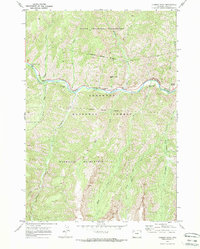 preview thumbnail of historical topo map of Park County, WY in 1970