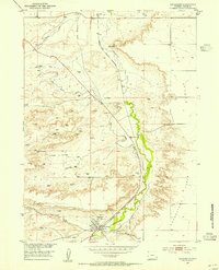 Download a high-resolution, GPS-compatible USGS topo map for Chugwater, WY (1954 edition)