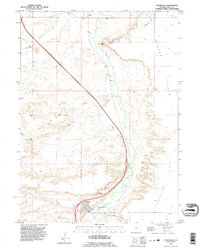 Download a high-resolution, GPS-compatible USGS topo map for Chugwater, WY (1995 edition)