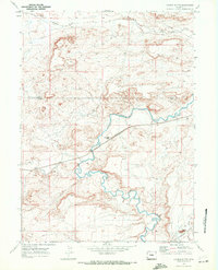 Download a high-resolution, GPS-compatible USGS topo map for Church Butte, WY (1972 edition)