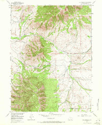 Download a high-resolution, GPS-compatible USGS topo map for Coad Mountain, WY (1972 edition)