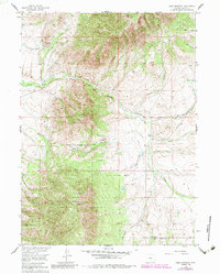 Download a high-resolution, GPS-compatible USGS topo map for Coad Mountain, WY (1984 edition)