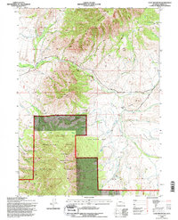 Download a high-resolution, GPS-compatible USGS topo map for Coad Mountain, WY (1996 edition)