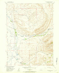 Download a high-resolution, GPS-compatible USGS topo map for Coal Bank Basin, WY (1957 edition)