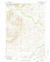 preview thumbnail of historical topo map of Converse County, WY in 1971