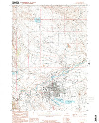 preview thumbnail of historical topo map of Cody, WY in 1987