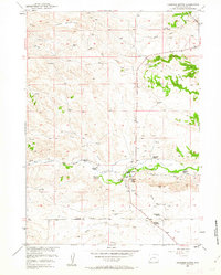 Download a high-resolution, GPS-compatible USGS topo map for Coleman Butte, WY (1963 edition)