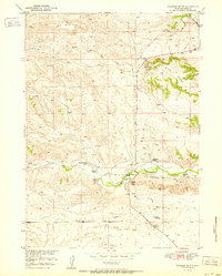 Download a high-resolution, GPS-compatible USGS topo map for Coleman Butte, WY (1951 edition)