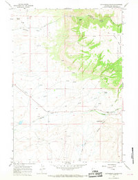 Download a high-resolution, GPS-compatible USGS topo map for Cottonwood Canyon, WY (1969 edition)
