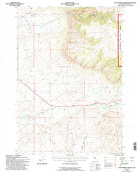 Download a high-resolution, GPS-compatible USGS topo map for Cottonwood Canyon, WY (1997 edition)