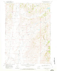 Download a high-resolution, GPS-compatible USGS topo map for Cottonwood Creek, WY (1972 edition)