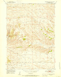 Download a high-resolution, GPS-compatible USGS topo map for Cottonwood Falls, WY (1951 edition)