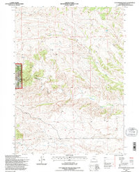 preview thumbnail of historical topo map of Platte County, WY in 1992