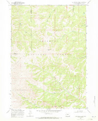 Download a high-resolution, GPS-compatible USGS topo map for Cottonwood Peak, WY (1971 edition)