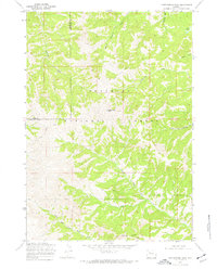 Download a high-resolution, GPS-compatible USGS topo map for Cottonwood Peak, WY (1972 edition)