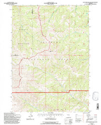 Download a high-resolution, GPS-compatible USGS topo map for Cottonwood Peak, WY (1997 edition)