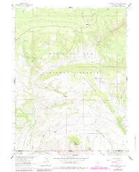 Download a high-resolution, GPS-compatible USGS topo map for Cottonwood Rim, WY (1984 edition)