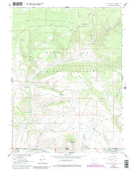 Download a high-resolution, GPS-compatible USGS topo map for Cottonwood Rim, WY (1984 edition)
