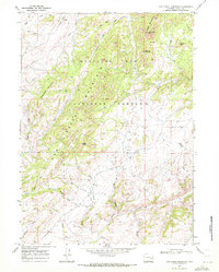 Download a high-resolution, GPS-compatible USGS topo map for Cow Creek Mountain, WY (1972 edition)