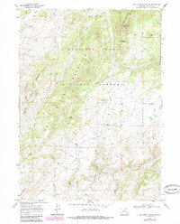 Download a high-resolution, GPS-compatible USGS topo map for Cow Creek Mountain, WY (1985 edition)