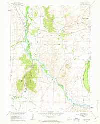 Download a high-resolution, GPS-compatible USGS topo map for Cow Creek, WY (1963 edition)