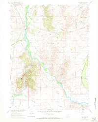 Download a high-resolution, GPS-compatible USGS topo map for Cow Creek, WY (1972 edition)