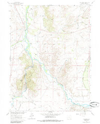 Download a high-resolution, GPS-compatible USGS topo map for Cow Creek, WY (1985 edition)
