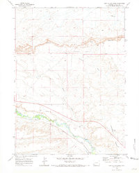 Download a high-resolution, GPS-compatible USGS topo map for Cow Hollow Creek, WY (1973 edition)