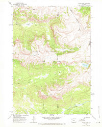 Download a high-resolution, GPS-compatible USGS topo map for Crater Lake, WY (1971 edition)