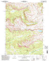 preview thumbnail of historical topo map of Teton County, WY in 1996