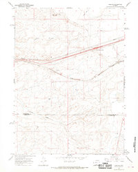 preview thumbnail of historical topo map of Sweetwater County, WY in 1966